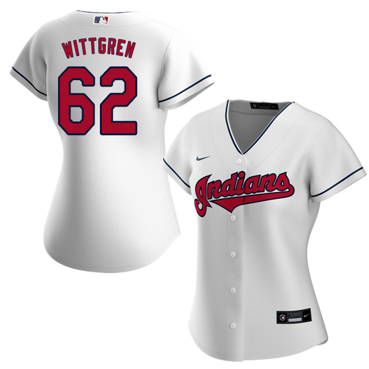 Nike Women #62 Nick Wittgren Cleveland Indians Baseball Jerseys Sale-White
